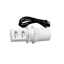 Ver imagem 2 de Torre de Tomada Mini Totem Pop20 2 Tomadas 20a - Branco Mini Totem Pop20 2nbr - Max 3520w -branco