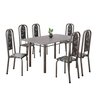 Conjunto de Mesa Retangular 140x75cm Tampo Granito Ocre 6 Cadeiras Lavínea - 2