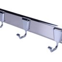 Ver imagem 1 de Kit 3 Cabides de Parede 3 Ganchos Premium Pr4260 Ducon Metais