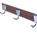 Ver imagem 1 de Kit com 3 Cabides de Parede 3 Ganchos Premium Pr4270 Ducon Metais