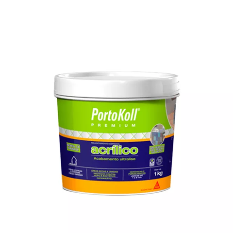 Rejunte Portokoll Acrílico 1kg Branco