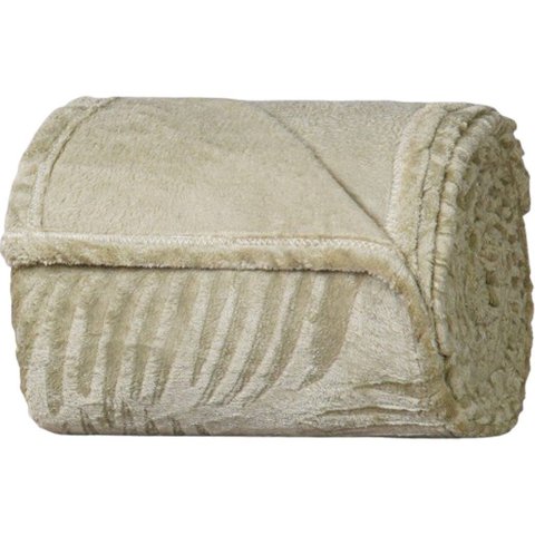 Manta Queen Brushed New Microfibra Flannel 100% Poliéster 220x230 Folha Seca