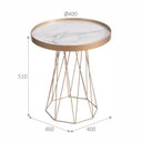Ver imagem 3 de Mesa Lateral Redonda Trama Moderna e Sofisticada