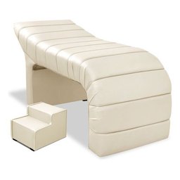 Maca Estofada Luxo para Estética, Spa, Cílios, Sobrancelhas Courino Bege Bz Home Decor - 2