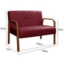 Ver imagem 3 de Sofá 2 Lugares Namoradeira Lara Decoração Sala Quarto Recepção