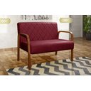 Ver imagem 1 de Sofá 2 Lugares Namoradeira Lara Decoração Sala Quarto Recepção