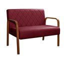 Ver imagem 2 de Sofá 2 Lugares Namoradeira Lara Decoração Sala Quarto Recepção