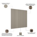 Ver imagem 5 de Painel Ripado de Madeira Decorativo para Sala Quarto 297x250cm Slats L05 Gris Fosco - Lyam Decor