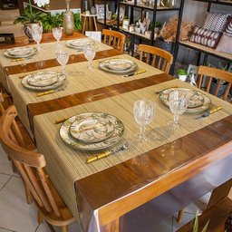 Passadeira Para Mesa Em Junco 1,50mt X 30cm Caminho Mesa - 1
