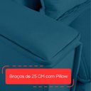 Ver mais imagens de Sofá Retrátil Reclinável 190cm Istambul Yescasa