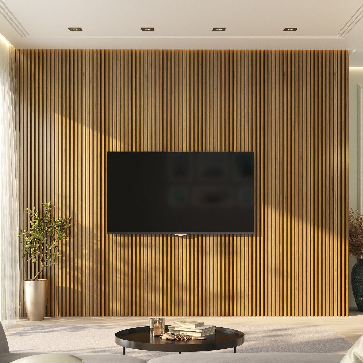 Revestimento De Parede Painel Ripado PVC Interno Barra 270x15cm Bariri 