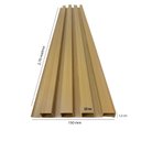 Ver imagem 4 de Revestimento de Parede Painel Ripado PVC Interno Barra 270x15cm Bariri PVC Bariri Cerejeira