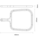 Ver imagem 3 de Tábua para Steak Tramontina Provence em Madeira Teca Fsc com Cabo 40x27 Cm Tramontina