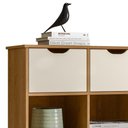 Ver imagem 2 de Nicho Organizador Retrô 9 Gavetas Freijó/off White - Qmovi