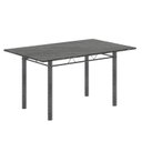 Ver imagem 4 de Conjunto de Mesa Retangular 140x75cm Tampo Ardósia Indiano 6 Cadeiras Lavínea Prata/Preto Floral/Mart
