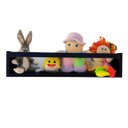 Ver imagem 2 de Nicho Mdf Preto para Livro Infantil Prateleira Porta Pelúcia Brinquedo Boneco 2pç 55cm