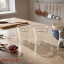 Ver mais imagens de Jogo 2 Copos Shot BGD100N Licor Café Vidro Borossilicato Parede Dupla Transparente Bugatti 100ml