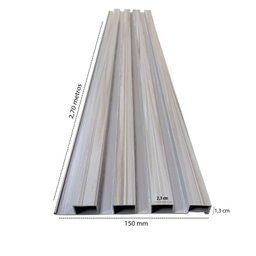 Painel Ripado de Pvc Barra de 2,70m x 0,15cm venda em (0,40m²) Bariri - 4