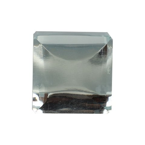 Puxador Vidro Transparente Quadrado 3x3x3cm Vênus Victrix