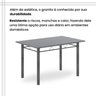 Conjunto de Mesa Retangular 120x75cm Tampo Granito Ocre 4 Cadeiras Lavínea - 8