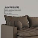 Ver imagem 5 de Sofá Cama Retrátil em Madeira Eucalipto e Bouclê 220cm Flórida