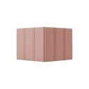 Ver imagem 1 de Painel Cabeceira Duana Solteiro Estofada Dobrável Fixação Parede Design Moderno - Rosa