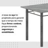 Conjunto de Mesa Retangular 120x75cm Tampo Granito Topázio 4 Cadeiras Lavínea - 9
