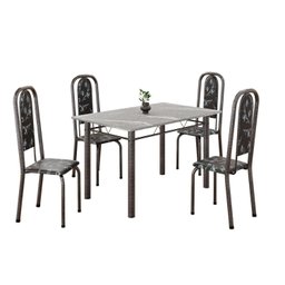 Conjunto de Mesa Retangular 120x75cm Tampo Granito Topázio 4 Cadeiras Lavínea - 2