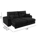 Ver imagem 2 de Sofá Retrátil Reclinável 190cm Istambul Yescasa