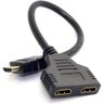 Cabo Duplicador Hdmi em Y - 1 Entrada 2 Saidas Splitter 1x2 - 1