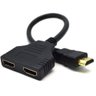 Cabo Duplicador Hdmi em Y - 1 Entrada 2 Saidas Splitter 1x2 - 3