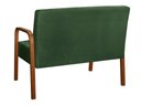 Ver imagem 4 de Sofá 2 Lugares Namoradeira Lara Decoração Sala Quarto Recepção Verde
