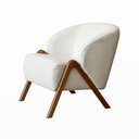Ver imagem 5 de Poltrona para Sala Vinci Bouclé Off White - Nexta Casa