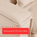 Ver mais imagens de Sofá Retrátil Reclinável 210cm Istambul Yescasa