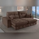 Ver imagem 1 de Sofá Retrátil Reclinável 210cm Istambul Yescasa