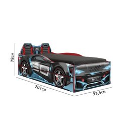 Bicama Infantil Tornado Fun - Preto - 6