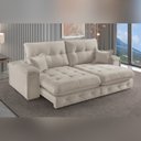 Ver imagem 1 de Sofá Retrátil Reclinável 210cm Istambul Yescasa