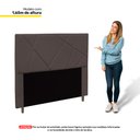 Ver imagem 3 de Cabeceira Cama Box Casal King Size Mali 195cm Veludo Marrom - Abmaza