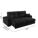 Ver imagem 3 de Sofá Retrátil Reclinável 210cm Istambul Yescasa