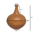 Ver mais imagens de Vaso Cerâmica Terracota Barroco Decorativo Rustico Colonial Fort Line Vaso de Barro, Vaso de Cerâmic
