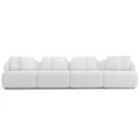 Ver imagem 3 de Sofá 5 Lugares para Sala de Estar Living 394cm Arlo F04 Bouclê Off White - Lyam Decor