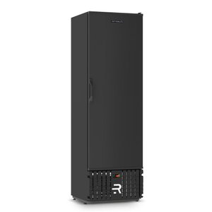 Expositor Vertical Congelados Refrimate 400 Litros Porta Sólida Preto e Branco 220v Vcco400psaf