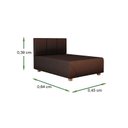 Ver imagem 3 de Cama Box Pet Para Cachorro E Gato 64X45X39:Marrom