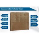 Ver imagem 2 de Painel de Cama Box Estofada Solteiro Clean Plus Suede Marrom Taupe - Simbal