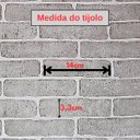 Ver imagem 4 de Papel de Parede Adesivo Lavável Tijolos 3d Cinza 60m X 45cm