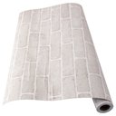 Ver imagem 1 de Papel de Parede Adesivo Lavável Tijolos 3d Cinza 60m X 45cm
