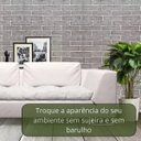 Ver imagem 2 de Papel de Parede Adesivo Lavável Tijolos 3d Cinza 60m X 45cm
