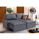 Ver imagem 3 de Sofá Cama Retrátil e Reclinável Future 2 Lugares 2,10m com Usb Ventricci