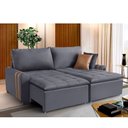 Ver imagem 2 de Sofá Cama Retrátil e Reclinável Future 2 Lugares 2,10m com Usb Ventricci
