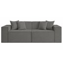 Ver imagem 2 de Sofá 3 Lugares Modular 2MTS Bouclê para Sala - Balaqui Decor Cor:Grafite